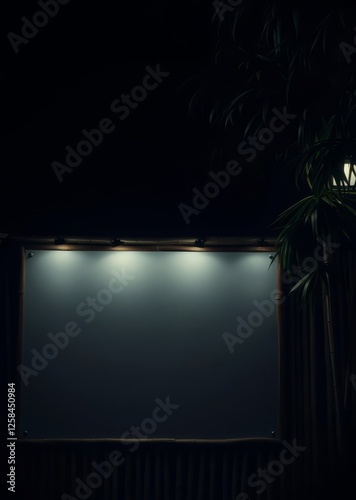 Obraz na płótnie Blank signboard use for texts display bamboo house background beautiful bamboo asian seaport baltic sea antebellum w salonie