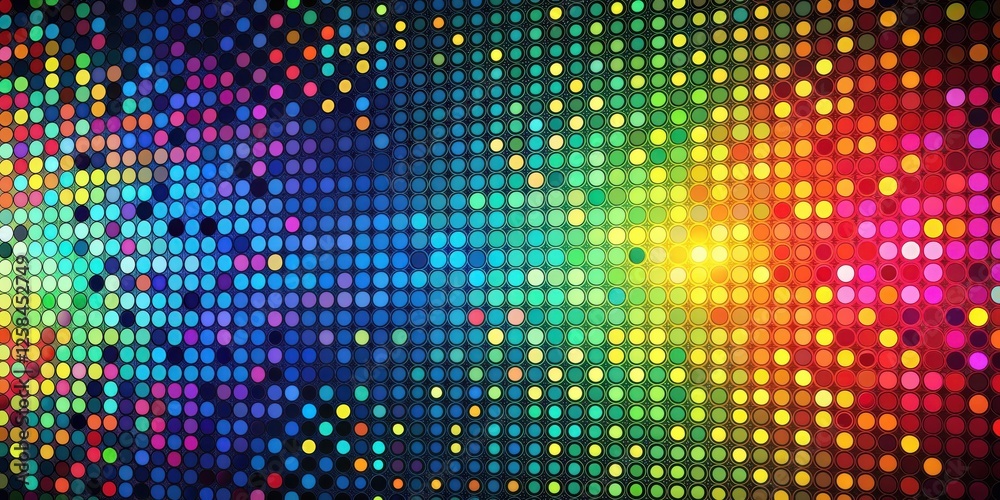 Abstract Colorful Circular Pattern Design with Vibrant Hues and Gradient Effects Abstract Colorful Circular Pattern Design with Vibrant Hues and Gradient Effects