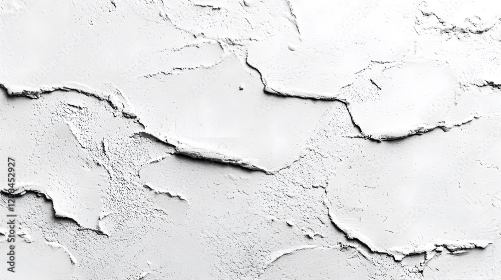 Obraz premium Textured White Surface with Cracks and Variations in Tone