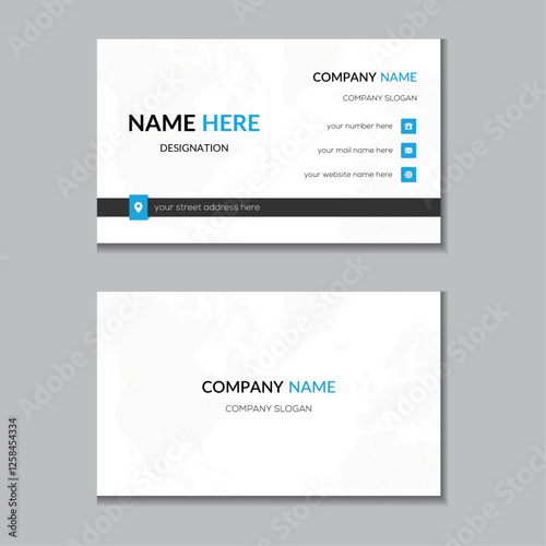 New Clean professional creative modern name card and business card