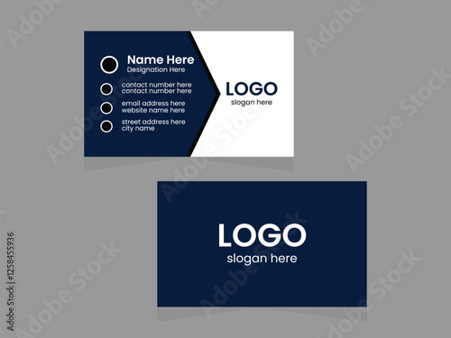 modern business card template and visiting card design