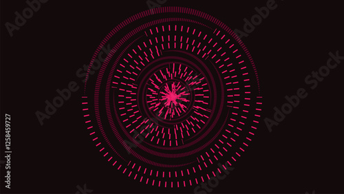 Abstract spiral vortex style creative minimalist spinning dark purple color background.