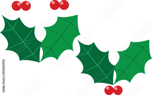 holly leaves with berries