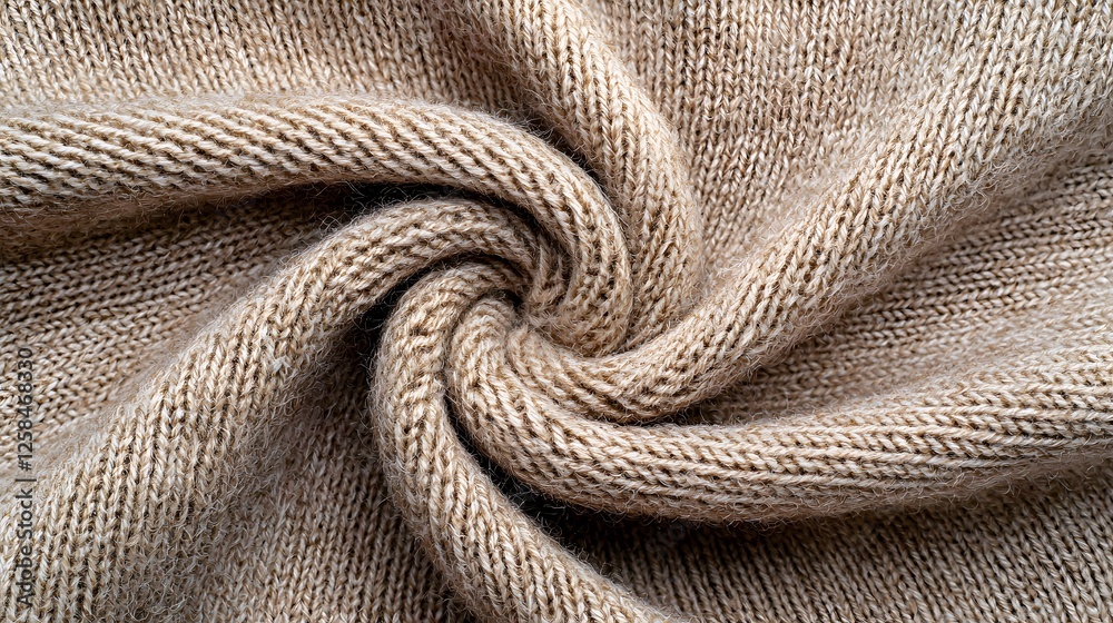 Soft beige textile fabric with intricate swirl and cozy texture Soft beige textile fabric with intricate swirl and cozy texture