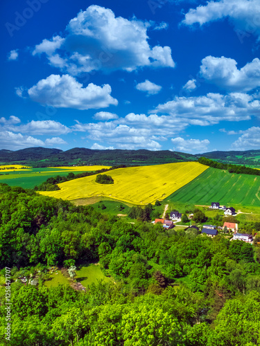 Rolling hills around Bolkow Castle