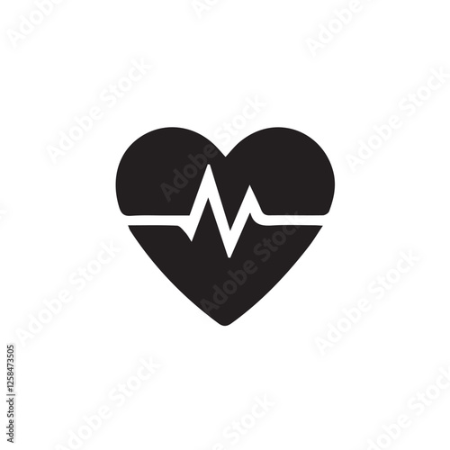 heart and heartbeat symbol