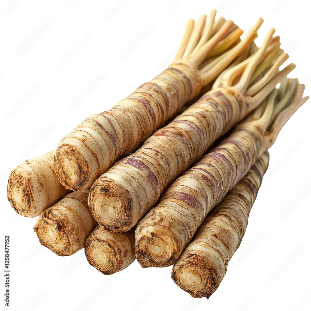 Salsify isolated on transparent background Salsify isolated on transparent background