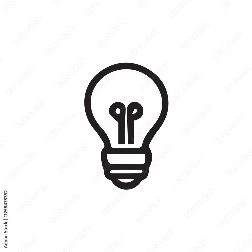 light bulb icon vector light bulb icon vector
