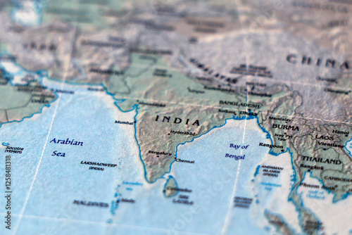 world map of india and neighbouring countries