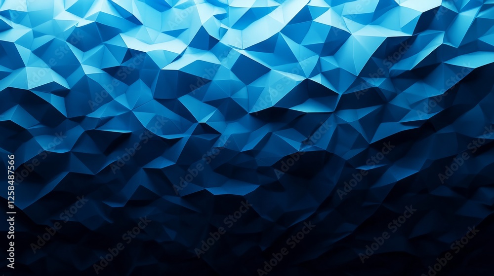 Gradient tiles in a triangular pattern, ranging from dark blue to light blue. generative ai Gradient tiles in a triangular pattern, ranging from dark blue to light blue. generative ai