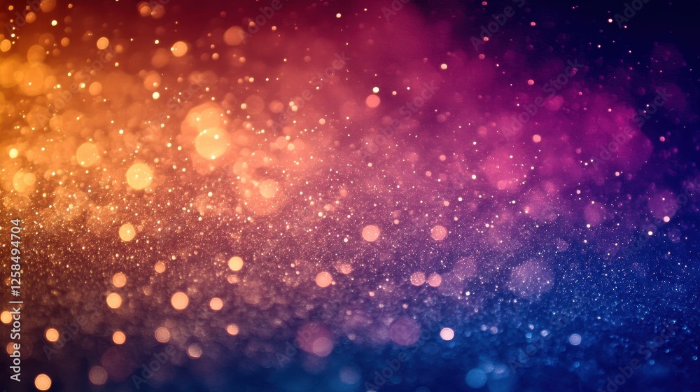 Obraz premium Iridescent Bokeh Light Display with a Smooth Color Gradient Effect