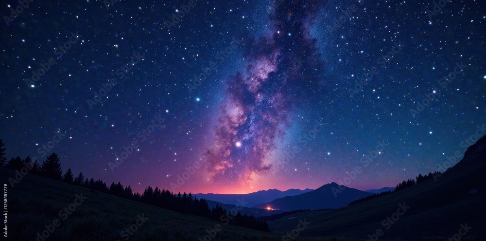 Twinkling stars on dark canvas, celestial, space, night sky