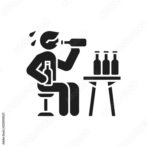 Excessive Drinking Behavior Icon