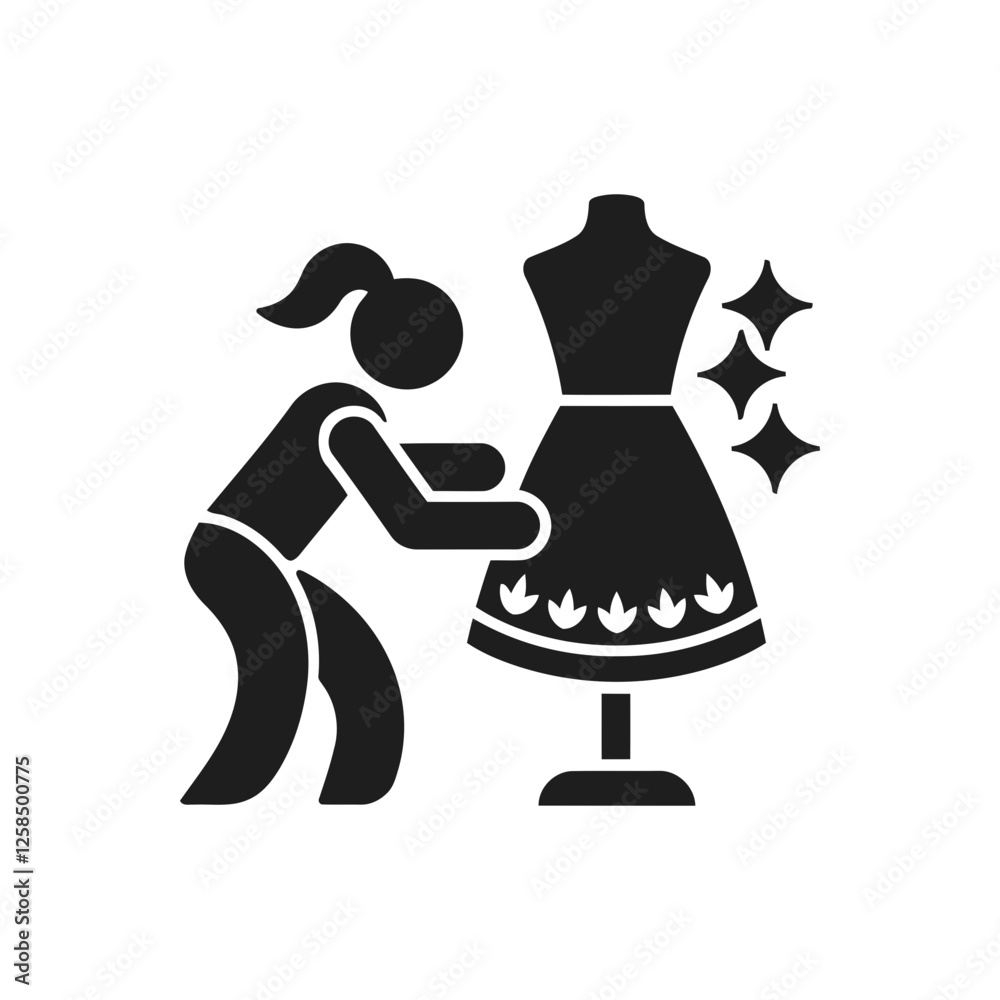 Fashion Display Admiration View Icon Fashion Display Admiration View Icon