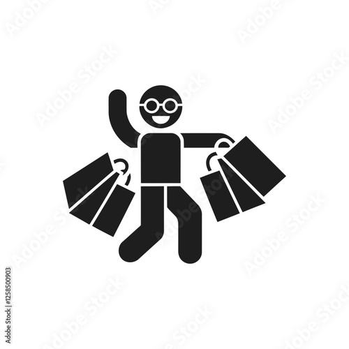 Happy Shopping Spree Success Icon