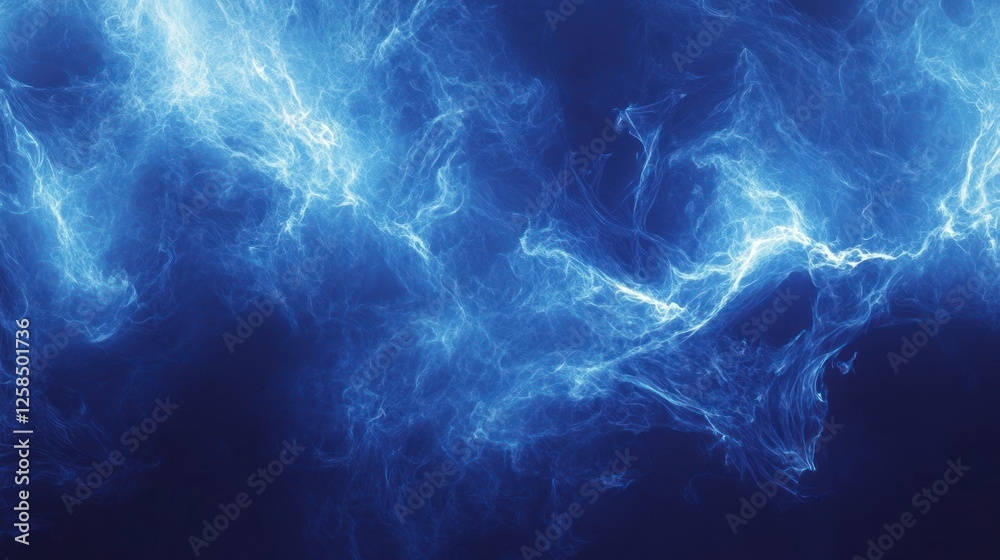 Abstract blue energy plasma swirls. Abstract blue energy plasma swirls.