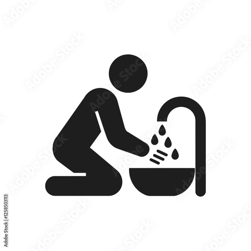 Hand Washing Sink Icon