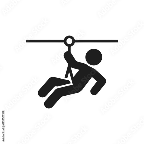 Adventure Sport Zipline Icon