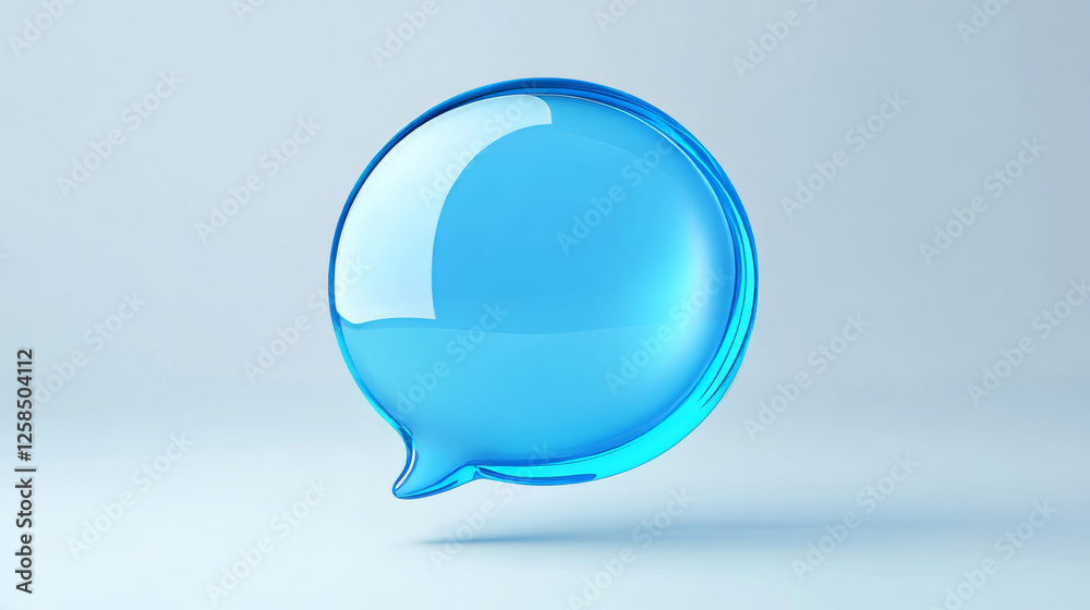 3d blue chat bubble for text message icon vector. Dialog balloon shape for comment or conversation social media element. Round and rectangle comic notification dialogue frame isolated graphic 3d blue chat bubble for text message icon vector. Dialog balloon shape for comment or conversation social media element. Round and rectangle comic notification dialogue frame isolated graphic