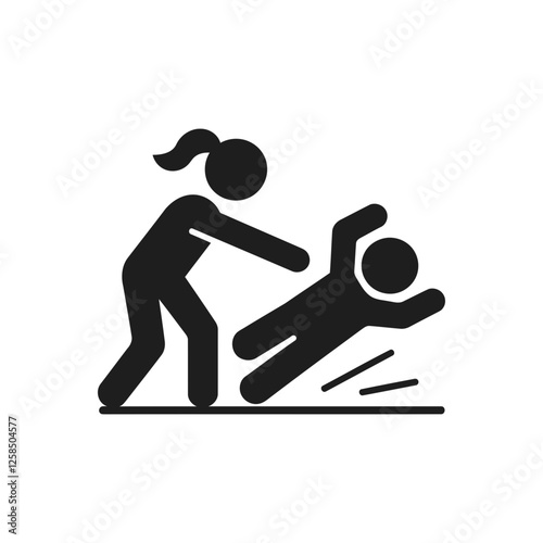 Physical Violence Attack Icon