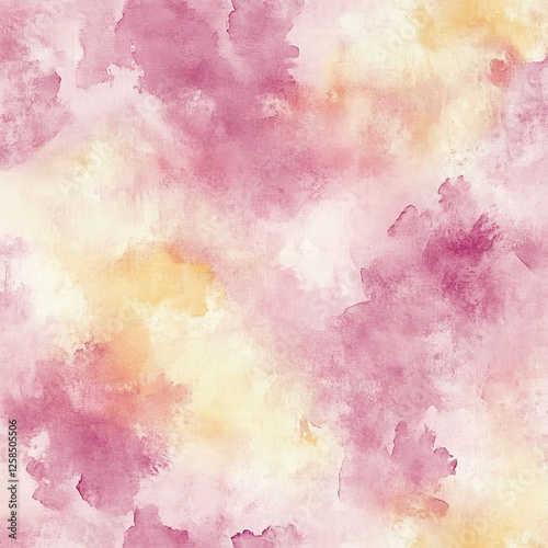 Seamless Watercolor Wash Background with Cloud like Effect