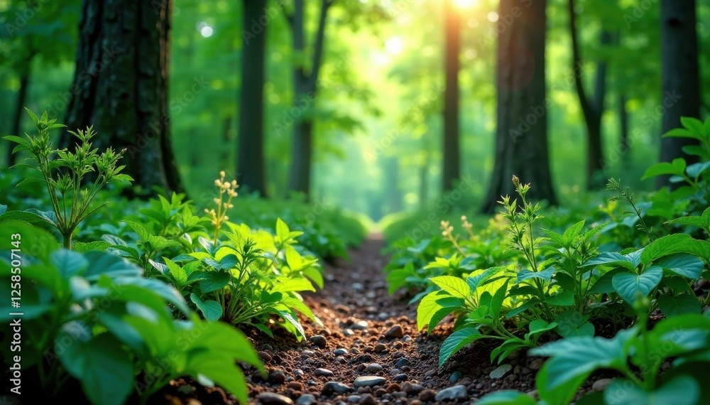 Vibrant collection of forest herbs and greenery, greenery, leaf, herbs Vibrant collection of forest herbs and greenery, greenery, leaf, herbs