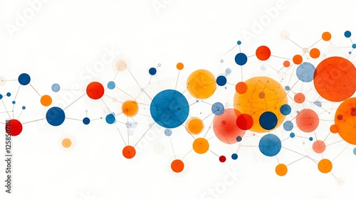 Abstract Colorful Circle Pattern Design