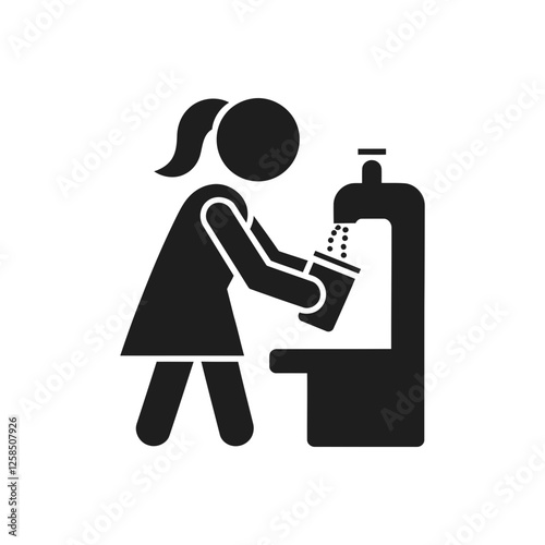 Water Fountain Usage Icon