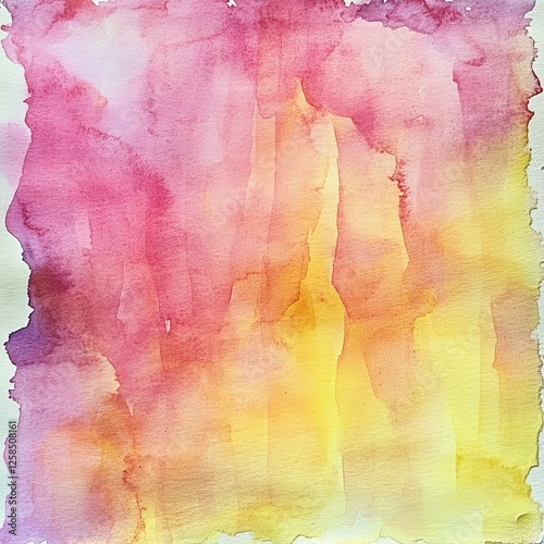 Watercolor Texture Background with Vibrant Color Transition