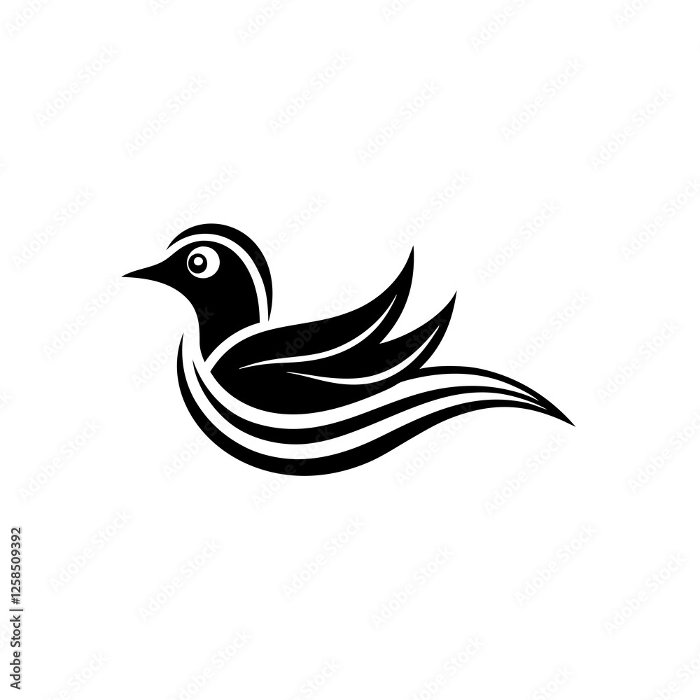 Fototapeta premium bird silhouette vector