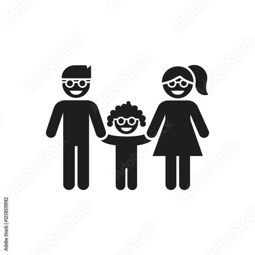 Family Bond Glasses Unity Icon