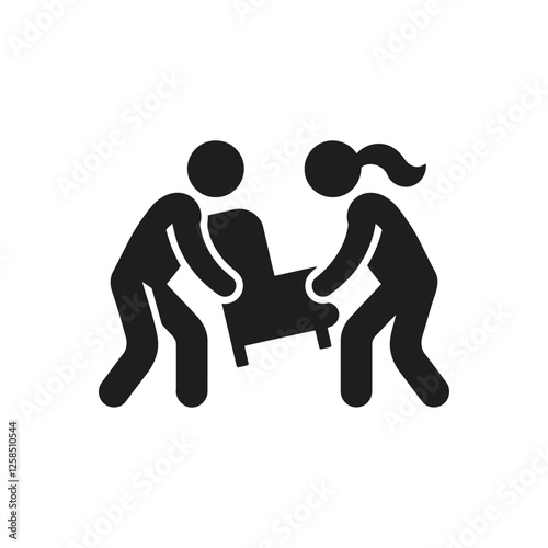 Heavy Object Moving Team Icon