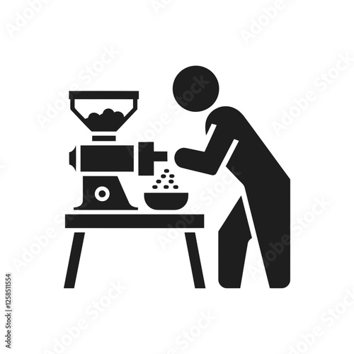 Food Processing Kitchen Work Icon