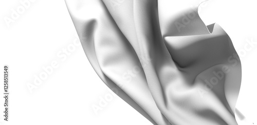 A white fabric drapes grace...