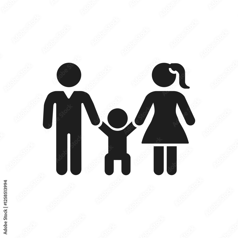 Family Bonding Together Icon Family Bonding Together Icon