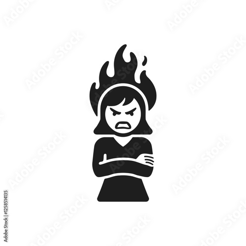 Angry Woman Icon