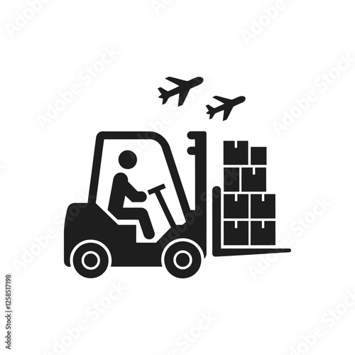 Freight Transport Loading Icon