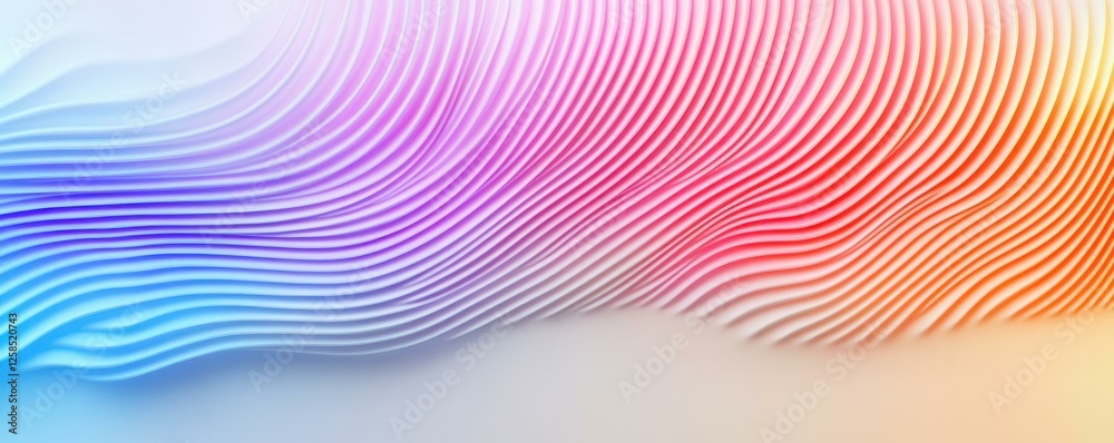 Fototapeta premium Colorful Abstract Lines Gradient Wave Background Art