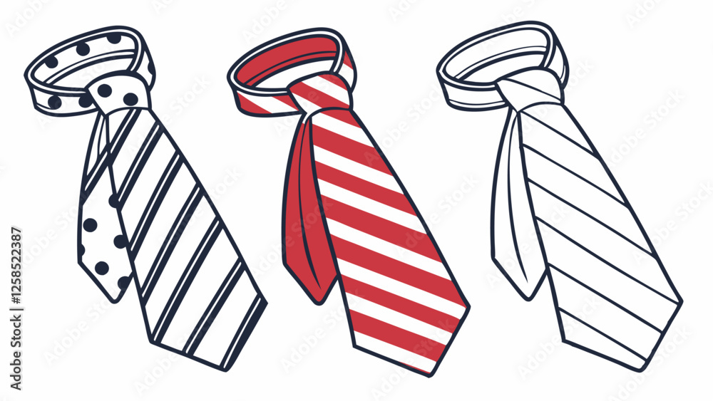set of ties