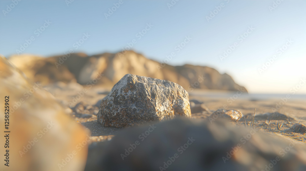 Coastal rock, sunset, beach cliffs, tranquil scene, nature wallpaper Coastal rock, sunset, beach cliffs, tranquil scene, nature wallpaper