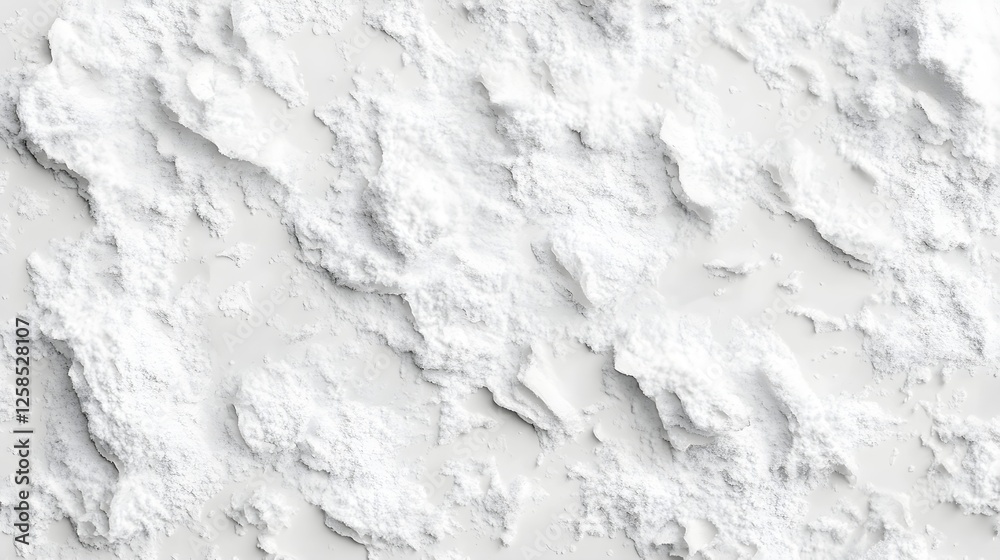 Fototapeta premium White Powder Texture Background: High-Resolution Close-up of Granular Surface
