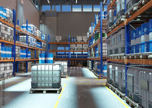 Interior chemical warehouse...
