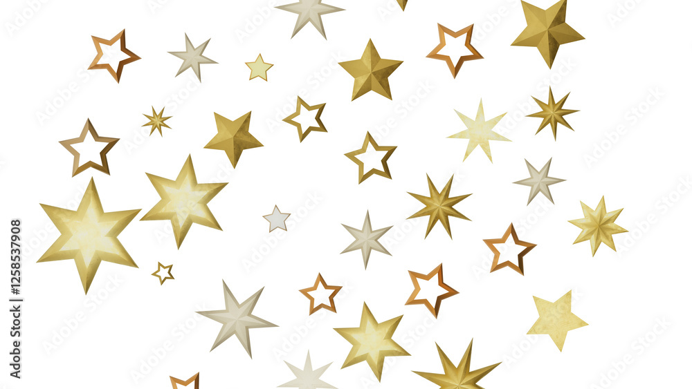 A black background scattered with a variety of golden stars, creating a festive and enchanting atmosphere. A black background scattered with a variety of golden stars, creating a festive and enchanting atmosphere.