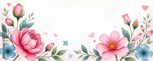 Watercolor floral arrangement with pastel colors and delicate flowers , watercolor art, baby shower, watercolor