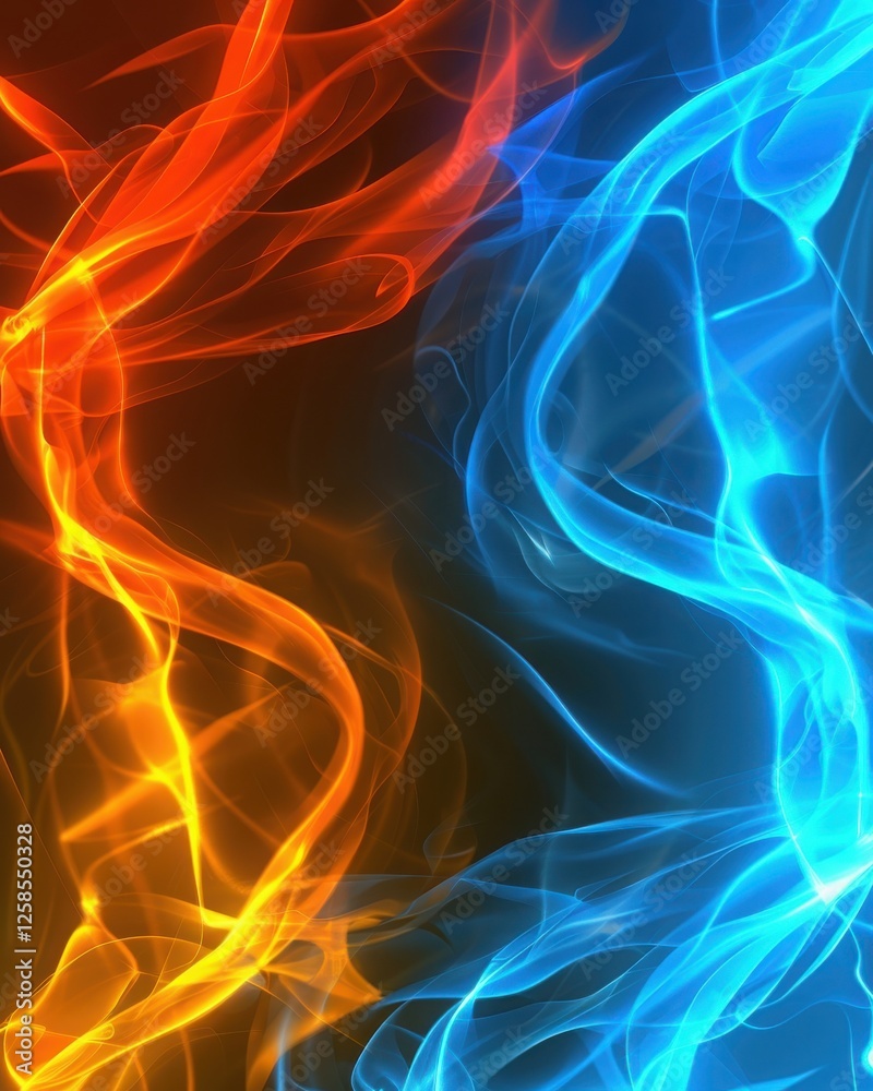 Fototapeta premium Cosmic Storm Unleashes Glowing Mist An Ethereal Perspective in a Surreal Celestial Sphere