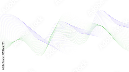 Modern abstract glowing wave background. Dynamic flowing wave lines design element. 