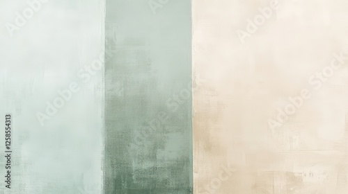 Minimalist Green and Beige Textured Abstract Background.