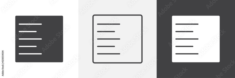 Align left icons graphics pack vectors. Align left icons graphics pack vectors.