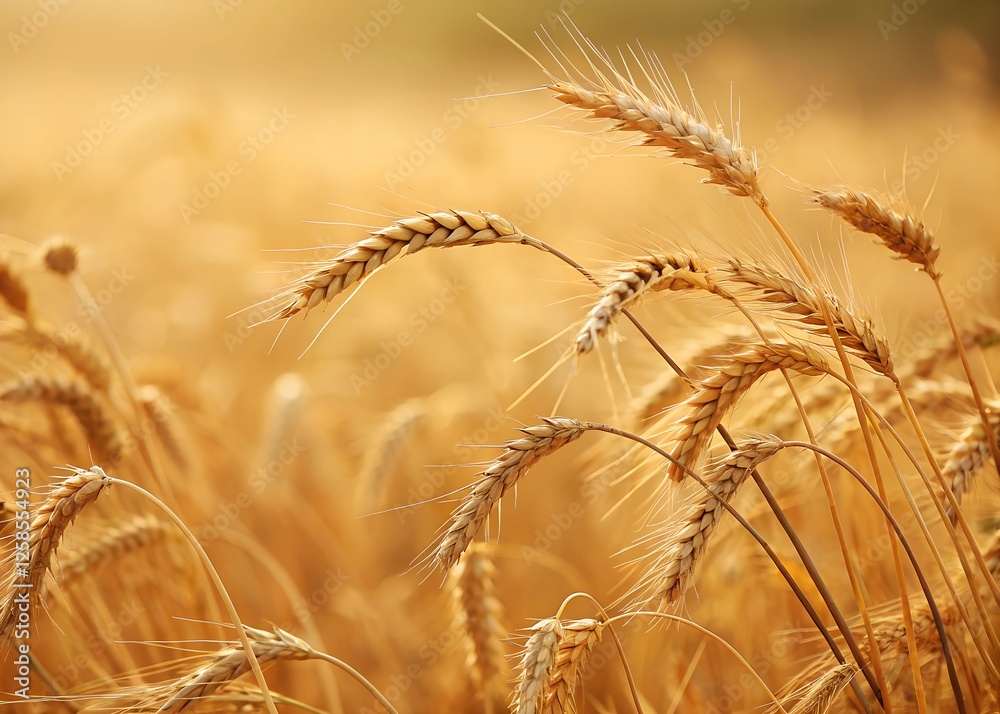 Fototapeta premium golden wheat field background