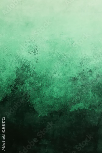 Wallpaper Mural Soft emerald green gradient background, deep forest light mint fade with subtle texture banner, poster header design

 Torontodigital.ca